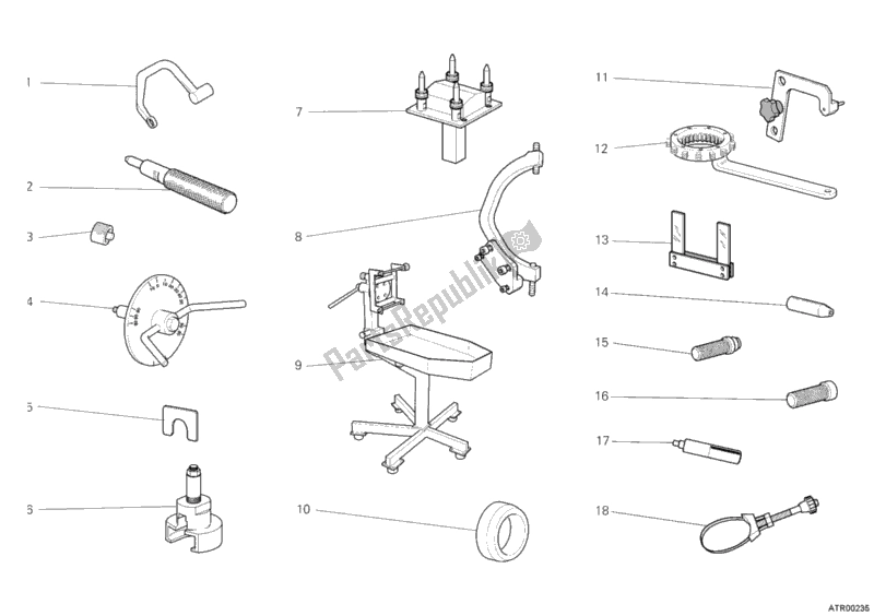 Toutes les pièces pour le Outils De Service D'atelier, Moteur I du Ducati Streetfighter S 1100 2010